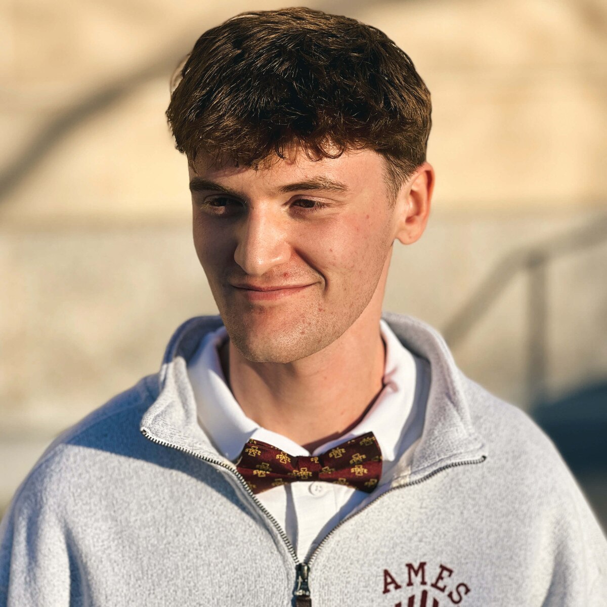 Eagles Wings I-State Cardinal & Gold Bow Tie
